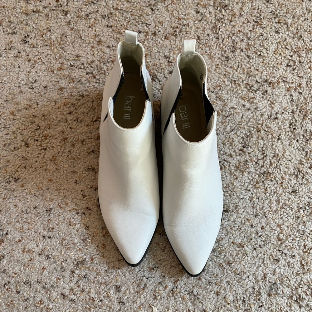 White booties